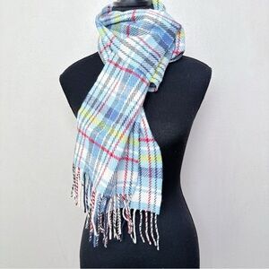 Avoca Womens One Size Ireland Wool Blend Plaid Scarf